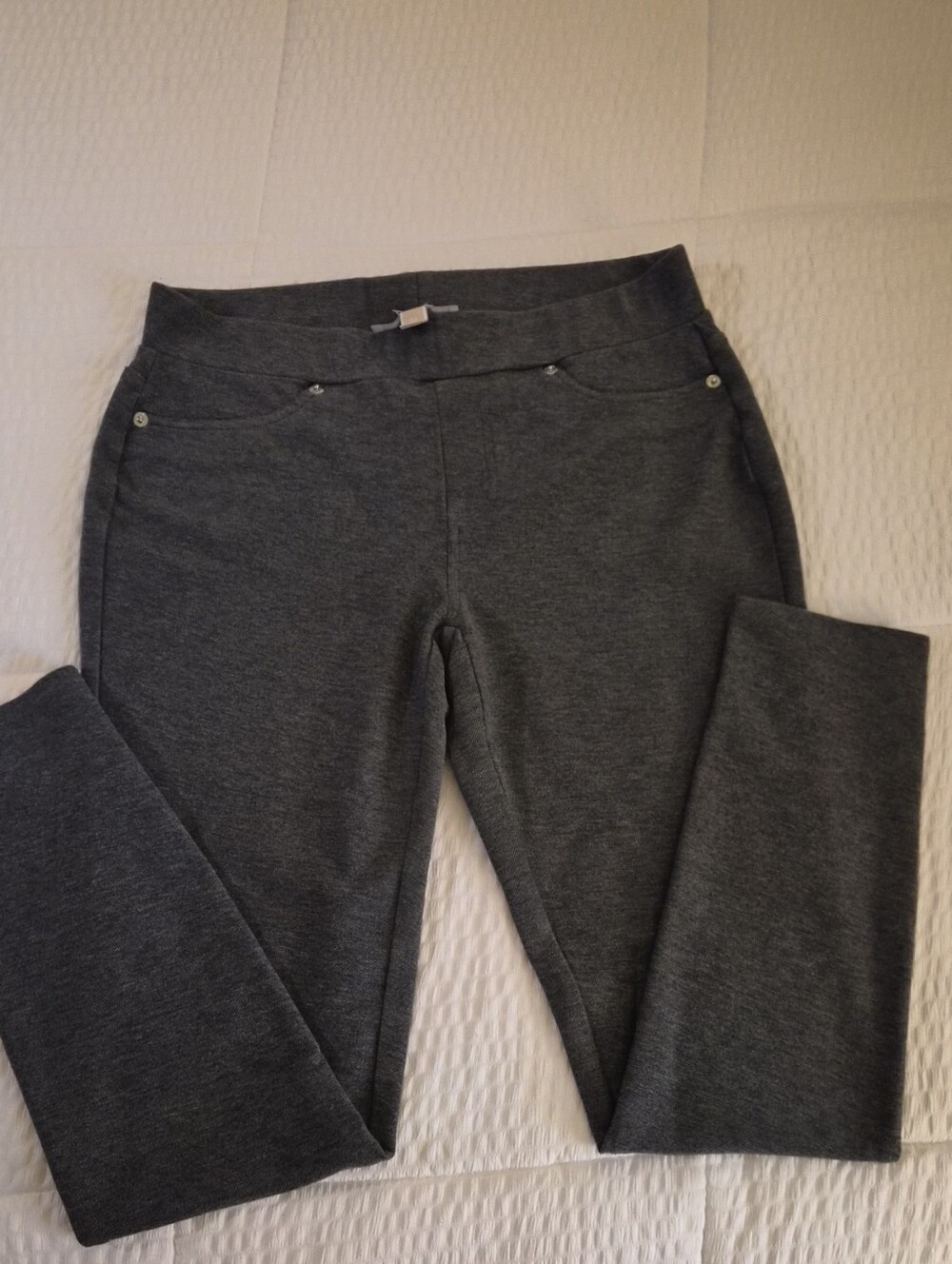 Michael Kors Dark Charcoal Ponte Pull-On Leggings